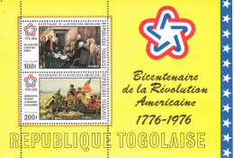 Togo 1976 Revolution Americaine 1776-1976 Michel Bl.101a  MNH 30961 - Blocks & Sheetlets