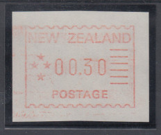 Neuseeland Frama-ATM 1. Ausgabe 1984, Porto-Wertstufe 00,30 Auf Z-Papier - Collections, Lots & Séries