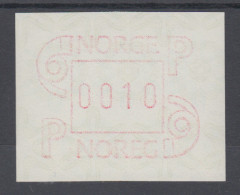 Norwegen Frama-ATM 3.Ausgabe, Breite Ziffern, Bräunlichrot, Mi.-Nr. 3.2 B ** - Machine Labels [ATM]