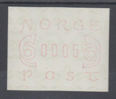 Norwegen Frama-ATM 2.Ausgabe, Schmale Ziffern, Bräunlichrot, Mi.-Nr. 2.1 B ** - Timbres De Distributeurs [ATM]