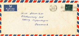 India Air Mail Cover Sent To Denmark 29-11-1965 Single Franked - Luchtpost