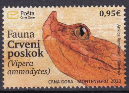 MONTENEGRO 2023,FAUNA,SNAKES,RED NOSE,HORNED VIPER,VIPER AMMODYTES,MNH - Slangen