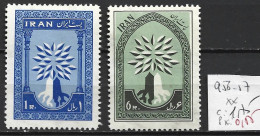 IRAN 956-57 ** Côte 1.75 € - Réfugiés