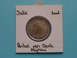 2002 - 2 Euro > Portret Van Dante Alighieri ( Zie/voir SCANS Voor Detail ) Italia / Italië ! - Italien