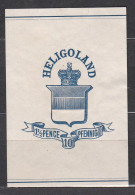 Heligoland Colonie Britannique 1/2 Pence  10 Pfennig Sans Gomme - Heligoland (1867-1890)