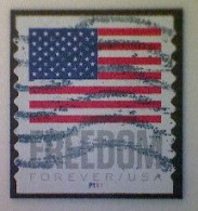 United States, Scott #5788, Used(o), 2023 Coil, Freedom Flag, (63¢), Gray, Blue, And Red - Oblitérés