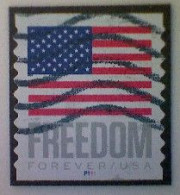 United States, Scott #5788, Used(o), 2023 Coil, Freedom Flag, (63¢), Gray, Blue, And Red - Oblitérés