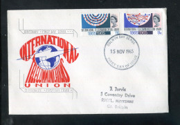 "GROSSBRITANIEN" 1965, Mi. 406/407 "Int. Fernmeldeunion" FDC (7423) - 1952-1971 Em. Prédécimales