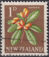 1960 Neuseeland ° Mi:NZ 393A, Sn:NZ 334, Yt:NZ 385, Karaka (Corynocarpus Laevigatus) - Gebruikt