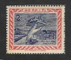 SE)1959 CUBA, THE CUBAN REVOLUTION, AGRICULTURAL REFORM, MNH - Oblitérés