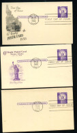 UY17 3 Postal Cards With Reply FDC 1958 - 1941-60