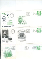 UY21 6 Postal Cards With Reply FDC 1968 - 1961-80
