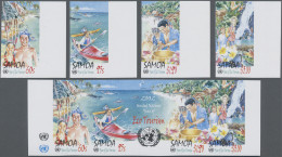 Samoa: 2002/2006. Collection Containing 53 IMPERFORATE Stamps (inclusive S/s) Co - Samoa