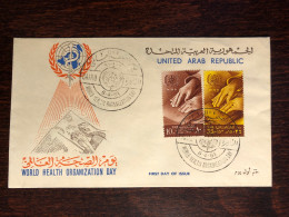 EGYPT FDC COVER 1961 YEAR OPHTHALMOLOGY WHO HEALTH MEDICINE - Lettres & Documents