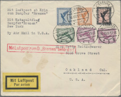 Air Mail - Germany: 1921/1934, Saubere Partie Von 16 Flugpost-Belegen Dt.Reich D - Airmail & Zeppelin