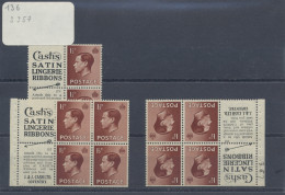 Great Britain - Se-tenants: 1936, Comprehensive Collection Of Mint Booklet Panes - Autres