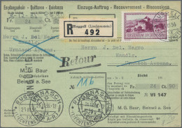 Liechtenstein: 1934, Sauberes Lot Mit 25 Briefen Und Karten Der Kosel II-Freimar - Collections