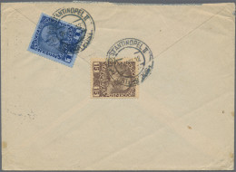 Österreichische Post In Der Levante: 1903/1912, Lot Von Drei Belegen, Dabei MiNr - Levante-Marken
