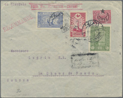 Turkey: 1900/1918 Collection Of 64 Covers, Picture Postcards And Postal Statione - Lettres & Documents