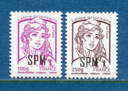 Saint Pierre Et Miquelon - YT N° 1101 Et 1102 ** - Neuf Sans Charnière - 2014 - Unused Stamps