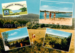 73839722 Tiessau Campingplatz Waldbaechlein Strand Panorama Tiessau - Hitzacker