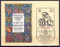 DDR 1983 - Martin Luther (II), Block 73, Gestempelt / Used - 1981-1990