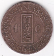Cochinchine Française. 1 Centième 1879 A , En Bronze , Lec# 12 - Cocincina