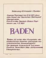 Baden - Marken Und Briefe: 1851/1868, Saubere, überwiegend Gestempelte Sammlung - Other & Unclassified