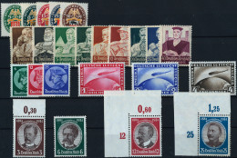 Deutsches Reich: 1928/1934, Postfrisches Lot Mit MiNr. 423/424, 425/529, 455, 47 - Collections