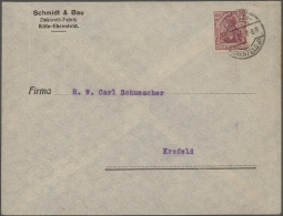 Deutsches Reich - Germania: 1900/1921, Lot Von Drei Belegen: 2 Pfg. Krone/Adler - Verzamelingen
