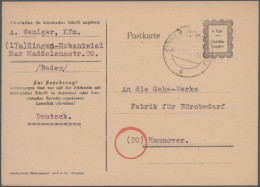 Alliierte Besetzung - Behelfsausgaben: Französische Zone: 1945/1946, Behelfsausg - Sonstige & Ohne Zuordnung