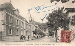 FRANCE - Bagneres De Bigorre - Le Boulevard Carnot Et Le Collège De Jeunes Filles - Carte Postale Ancienne - Bagneres De Bigorre