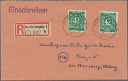 Berlin - Vorläufer: 1945/1949, Umfangreiche Sammlung Von Ca. 113 Briefen Und Kar - Briefe U. Dokumente