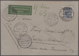 Berlin: 1949/1955, Bauten I, Sammlung Von 40 Bedarfsbelegen, Dabei Auslandspost, - Lettres & Documents