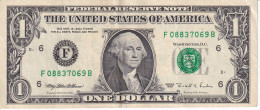 BILLETE DE ESTADOS UNIDOS DE 1 DOLLAR DEL AÑO 1995 LETRA F - ATLANTA  (BANK NOTE) - Billets De La Federal Reserve (1928-...)