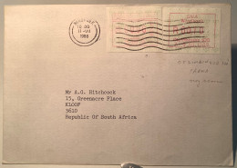 1988 SWA-Namibia Rare Mixed Frkg ATM 1+2/Otyimbingue 100/Windhoek  Frama Cover (Automatenmarken Etiquetas Automatici RSA - Südwestafrika (1923-1990)