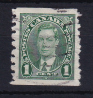 Canada: 1937/38   KGVI   SG368    1c   [Coil - Perf: Imperf X 8]    Used - Gebraucht