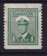 Canada: 1942/48   War Effort  [Coil]  SG394    1c   [Imperf X Perf: 12]     Used  - Gebraucht