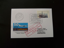 Vol Special Flight Hamburg Munchen For 50 Years Of Lufthansa 2005 - Briefe U. Dokumente