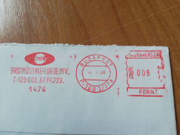 D200919  Hungary  Cover -  EMA Red Meter   OMKER - Orvosi Műszerkereskedelem - Medical Equipment Budapest 1980-90 - Machine Labels [ATM]