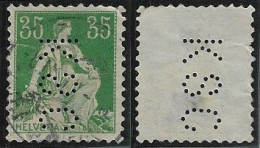 Switzerland 1894/1923 Stamp Perfin KSC By Koenigsberger Schimmelburg & Co + Abraham Brauchbar & Co From Zurich Lochung - Perfins