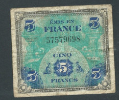 TRESOR * FRANCE * 5 Francs - Drapeau 1944  - 57579698  Laura 14503 - 1944 Vlag/Frankrijk