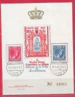 Luxembourg BF Caritas Avec/with N°342 & 348 Notre Dame Consolatrice Des Affligés 1945 O - Blocs & Feuillets