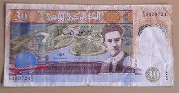 TUNISIA - 30 DINARS - 1997 - CIRC - P 89 - BANKNOTES - PAPER MONEY - CARTAMONETA - - Tunisie