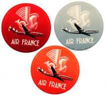 AIR FRANCE AUTOCOLLANT VIGNETTE STICKER  AVIATION CIVILE  ANNEES 1950 ??? - Stickers