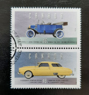 Canada 1993  USED  Sc1490c-d   49c  Historic Vehicles - 1 - Used Stamps