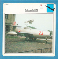 DeAgostini Educational Sheet "Warplanes" / Yakovlev YAK 23 (U.S.S.R.) - Aviación