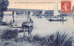 78 - ILE ST MARTIN : Pont De La Morue Et Débarcadère - CPA - Yvelines - Other & Unclassified