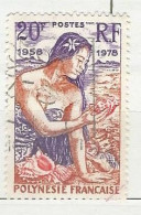 Polynésie - 1978 20e Ann. De La 1ère émission De Timbres De Polynésie - N° 121 Obl. - Gebruikt