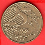 BRASILE - BRASIL - 1998 - 50 Centavos - SPL/XF - Come Da Foto - Brazilië